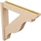 Ekena Millwork 6-in W x 34-in D x 34-in H Funston Slat Rough Cedar Woodgrain TimberThane Outlooker, Primed Tan OUTUR060X34X34FST24RCPR - alternate 5